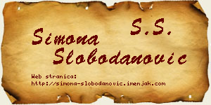 Simona Slobodanović vizit kartica